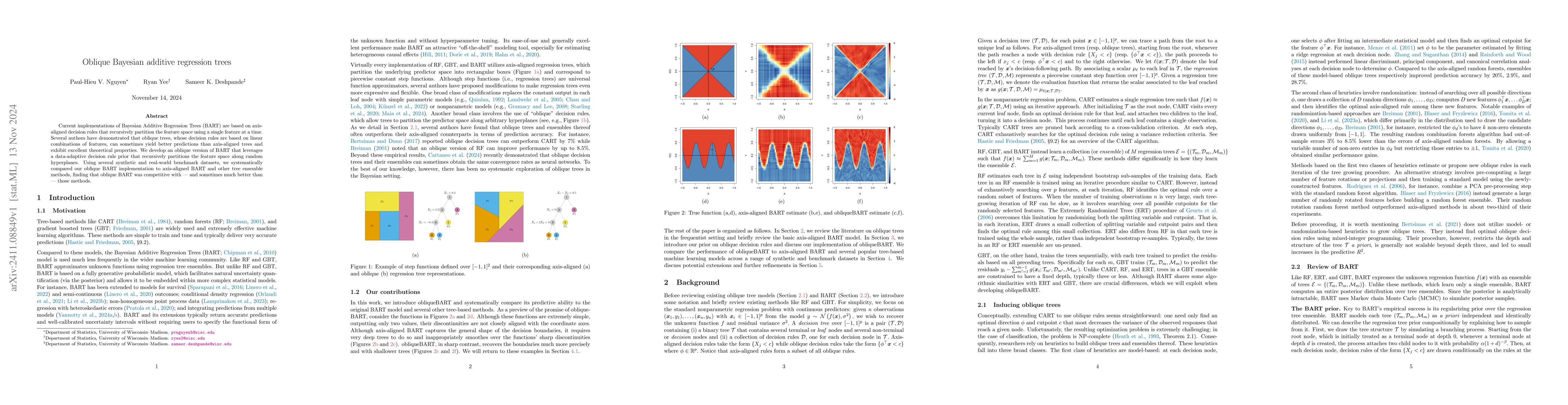 Thumbnail for Oblique Bayesian additive regression trees