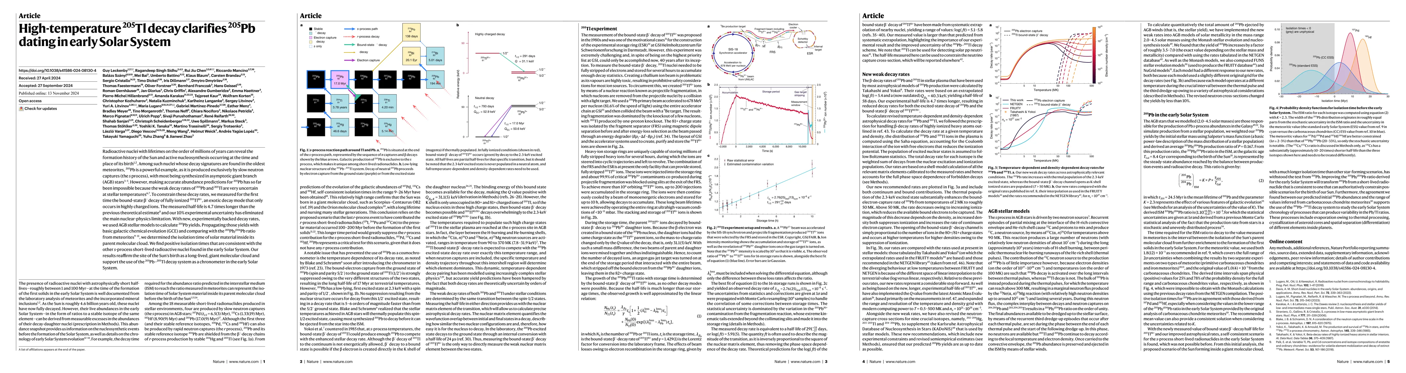 Thumbnail for High-temperature $^{205}$Tl decay clarifies $^{205}$Pb dating in early
  Solar System