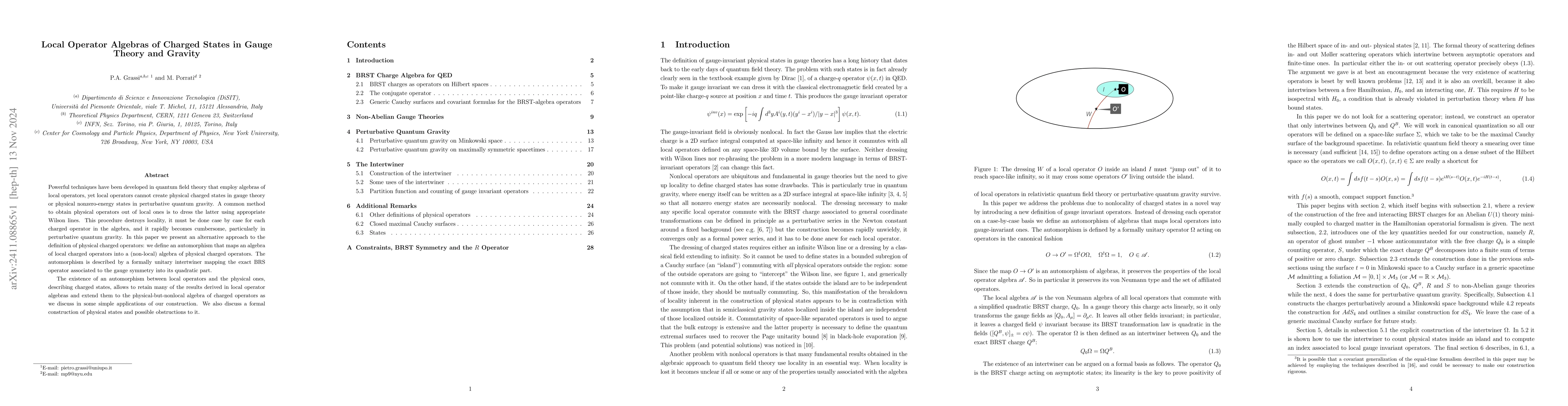 Thumbnail for Local Operator Algebras of Charged States in Gauge Theory and Gravity