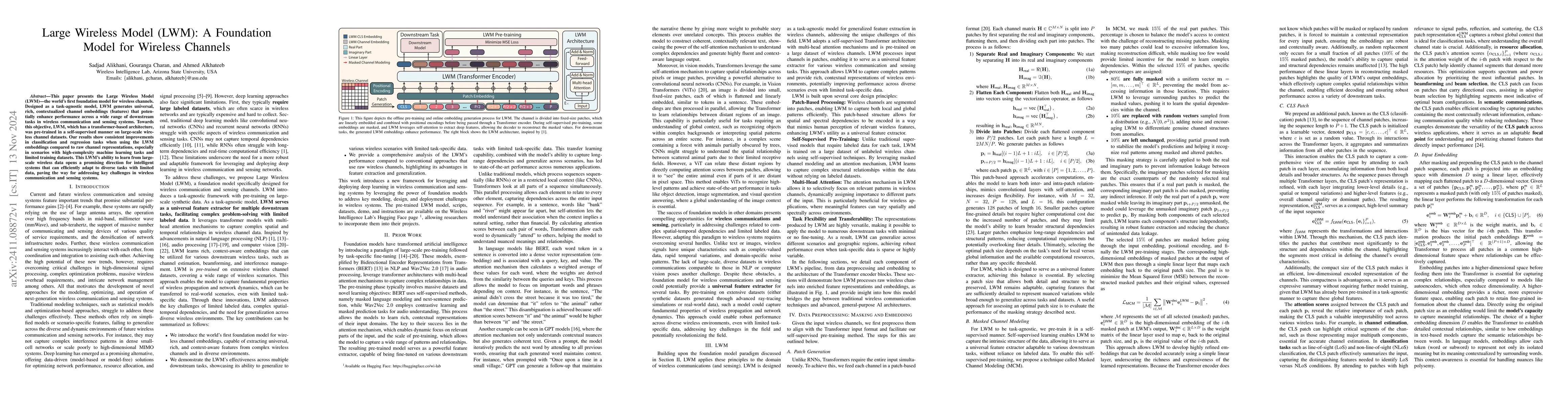 Thumbnail for Large Wireless Model (LWM): A Foundation Model for Wireless Channels