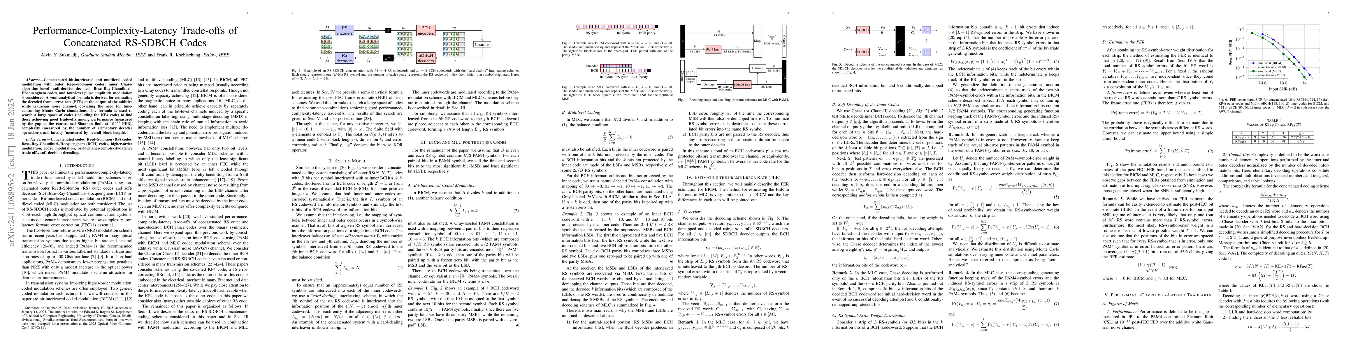 Thumbnail for Performance-Complexity-Latency Trade-offs of Concatenated RS-SDBCH Codes