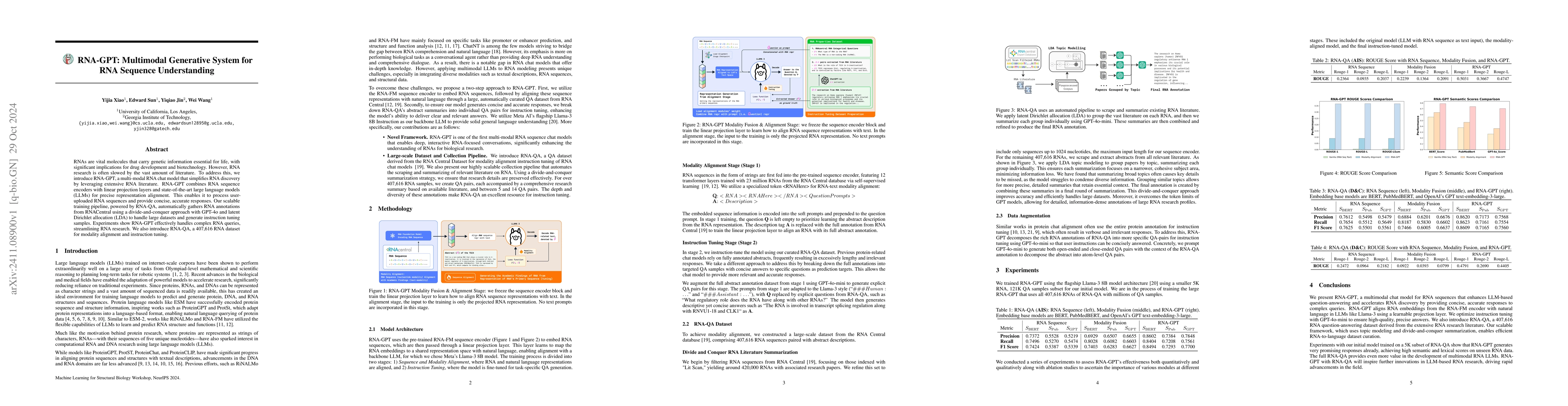 Thumbnail for RNA-GPT: Multimodal Generative System for RNA Sequence Understanding
