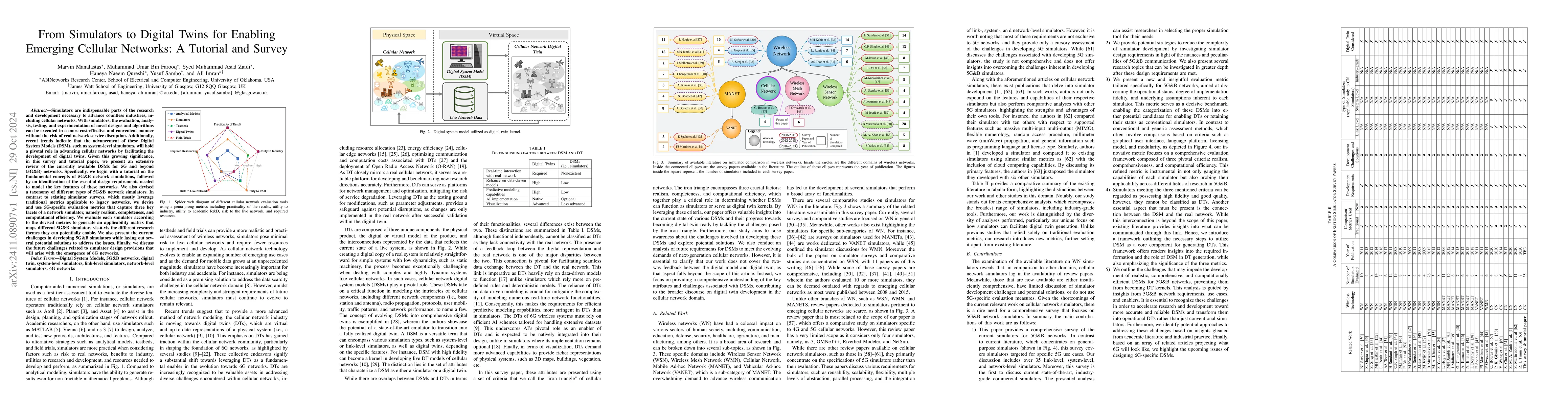 Thumbnail for From Simulators to Digital Twins for Enabling Emerging Cellular
  Networks: A Tutorial and Survey
