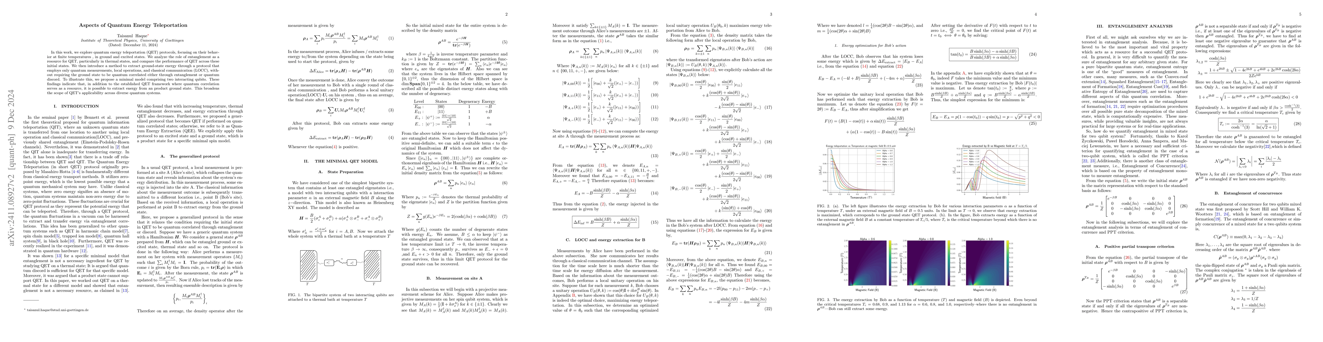 Thumbnail for Aspects of Quantum Energy Teleportation