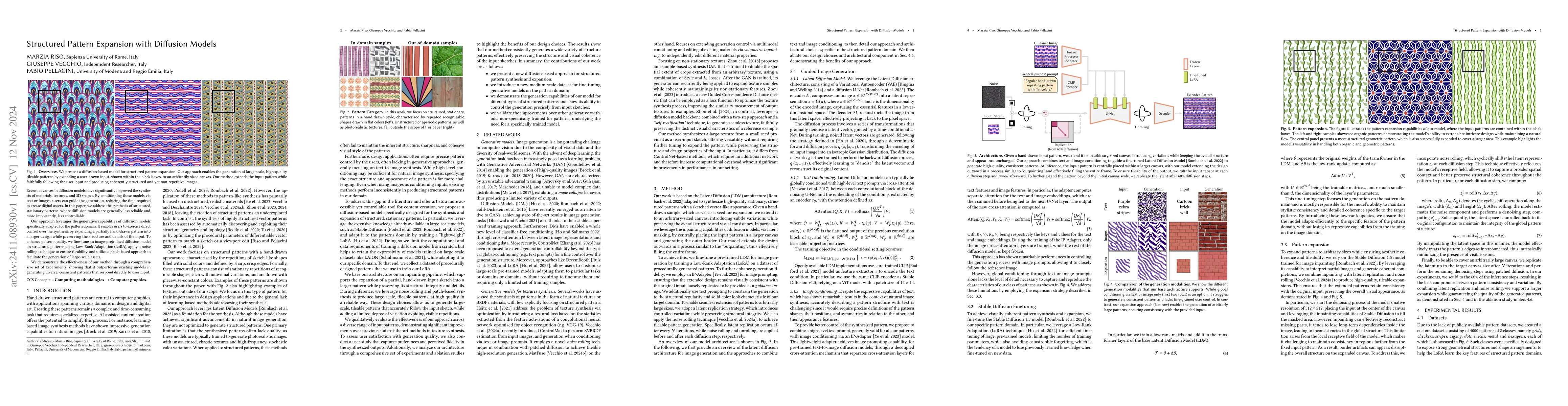 Thumbnail for Structured Pattern Expansion with Diffusion Models