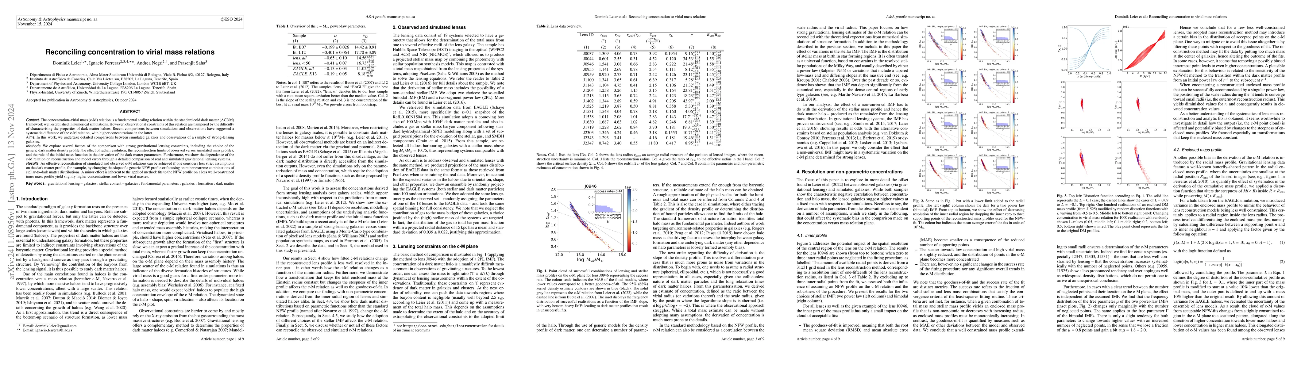 Thumbnail for Reconciling concentration to virial mass relations