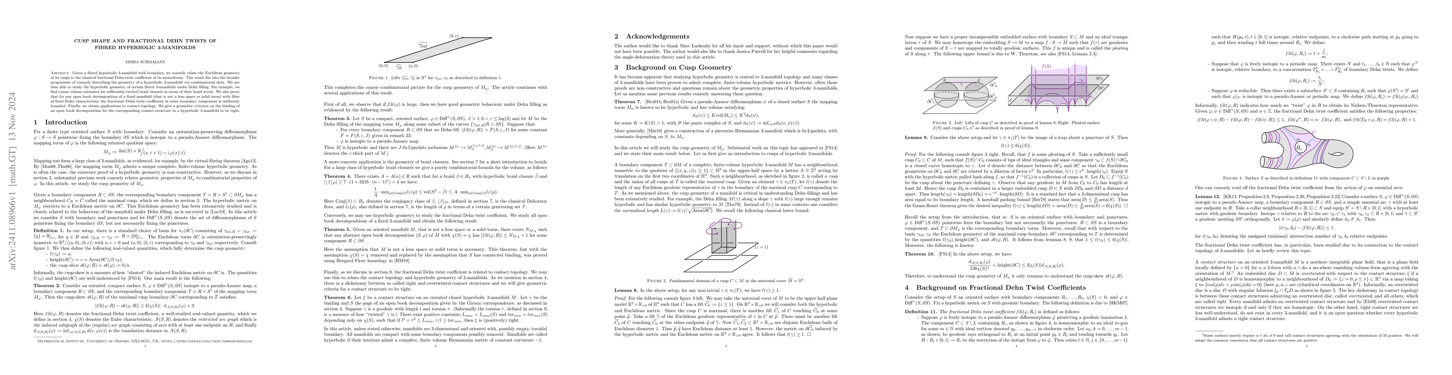 Thumbnail for Cusp shape and fractional Dehn twists of fibred hyperbolic 3-manifolds
