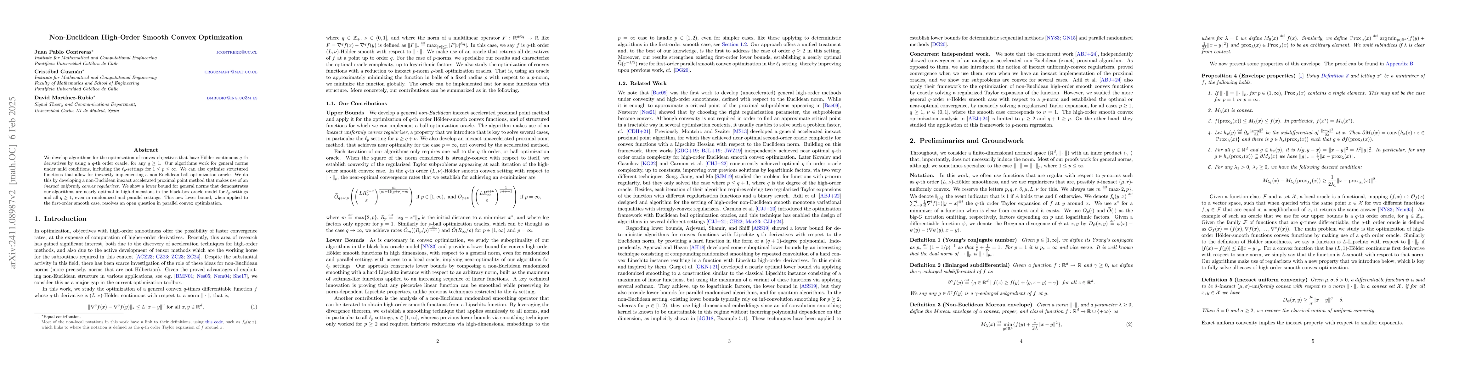 Thumbnail for Non-Euclidean High-Order Smooth Convex Optimization
