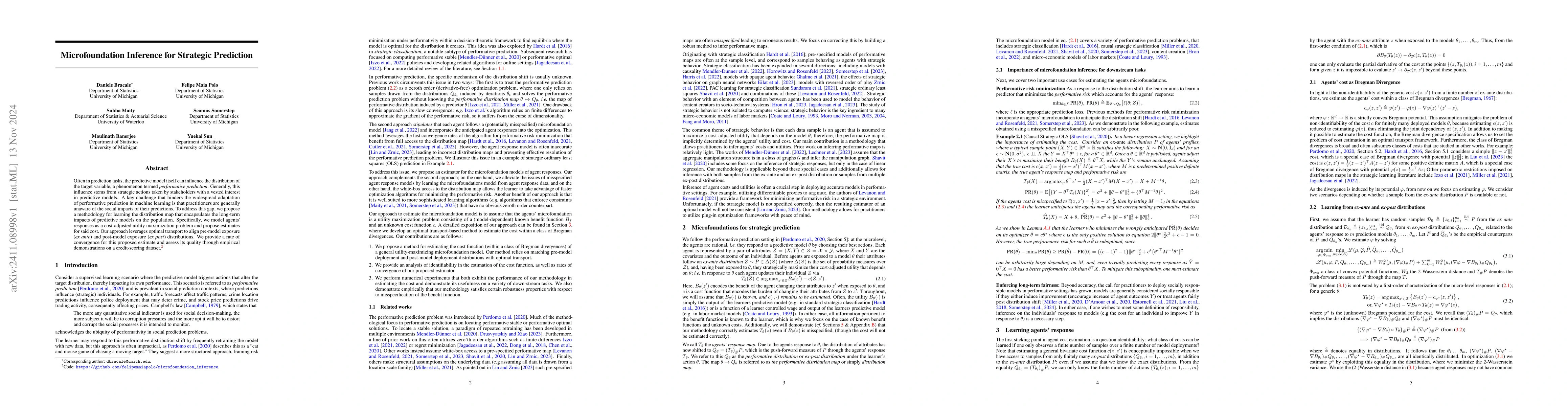 Thumbnail for Microfoundation Inference for Strategic Prediction