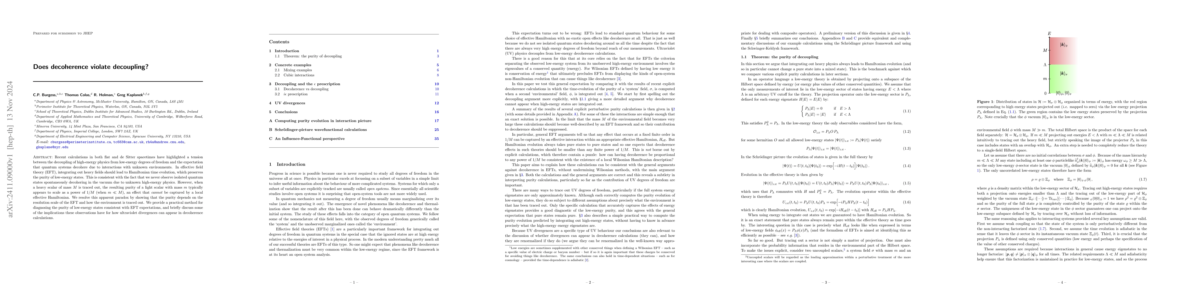 Thumbnail for Does decoherence violate decoupling?