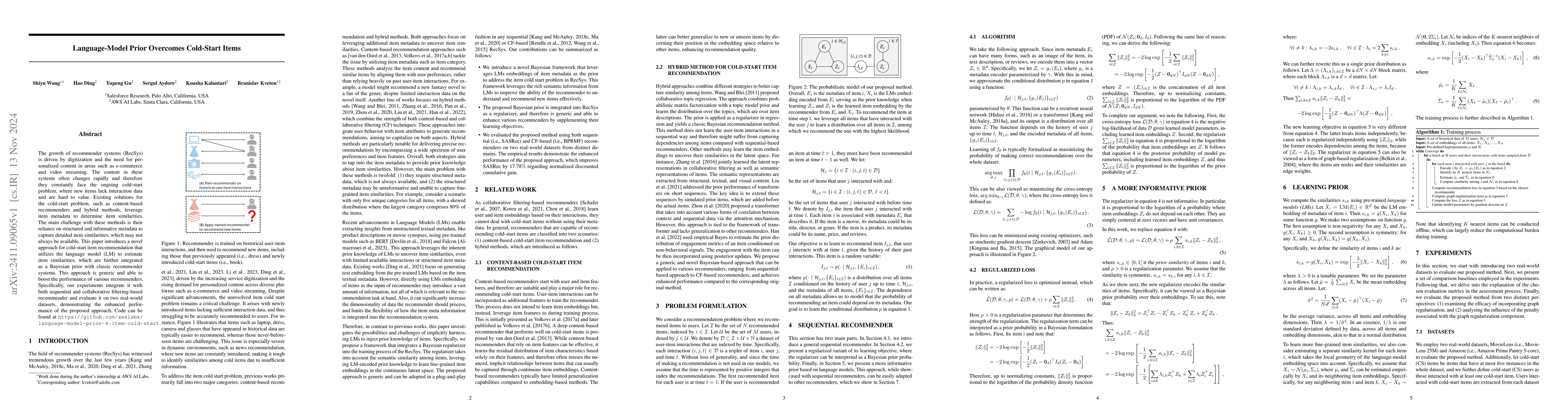 Thumbnail for Language-Model Prior Overcomes Cold-Start Items
