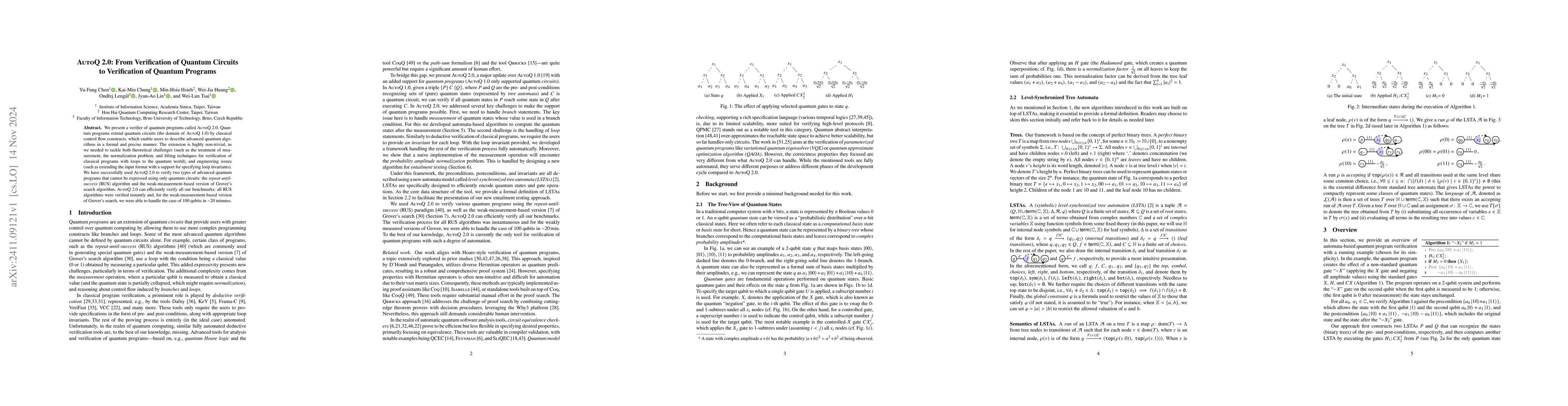 Thumbnail for AutoQ 2.0: From Verification of Quantum Circuits to Verification of
  Quantum Programs