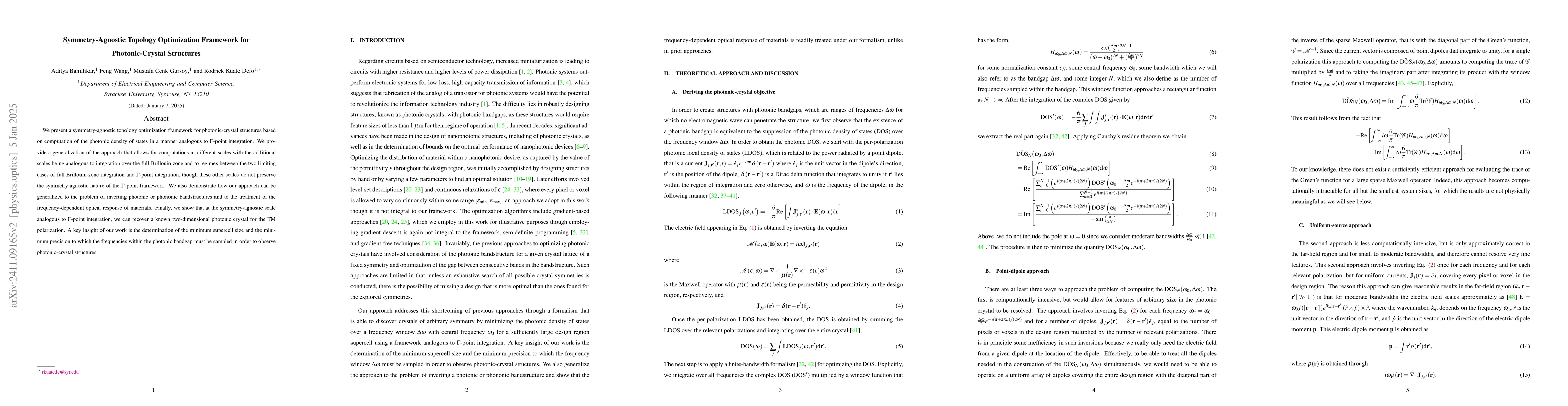 Thumbnail for Solving the Inverse Band-Structure Problem for Photonic Crystals