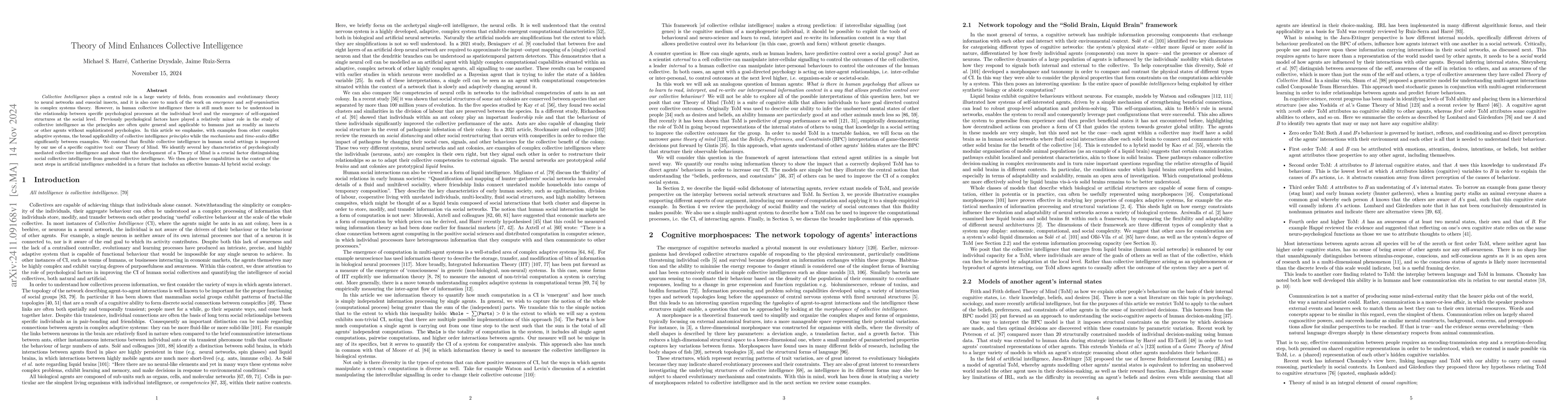 Thumbnail for Theory of Mind Enhances Collective Intelligence