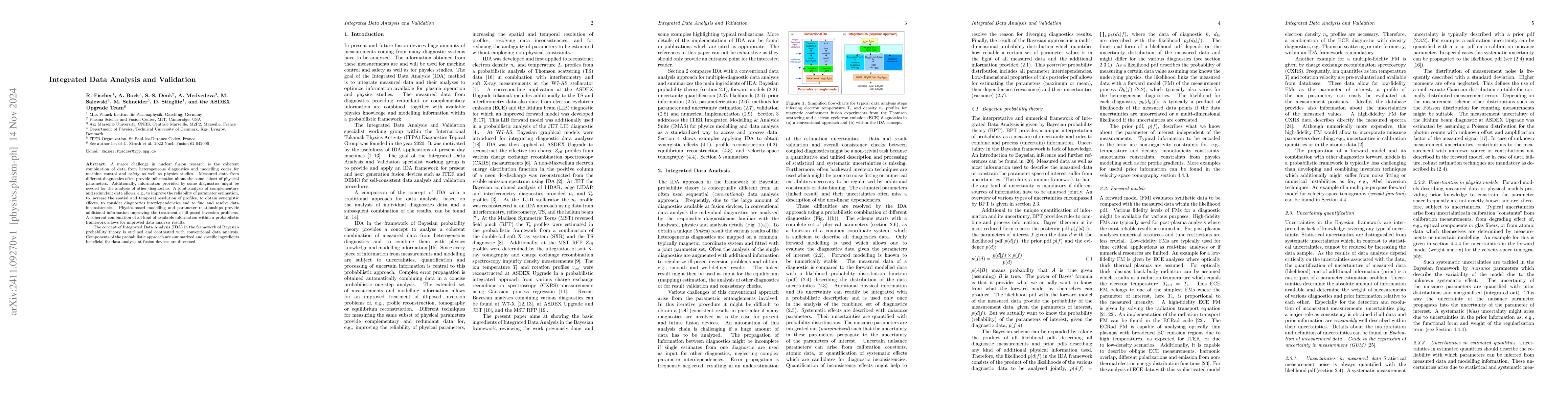 Thumbnail for Integrated Data Analysis and Validation