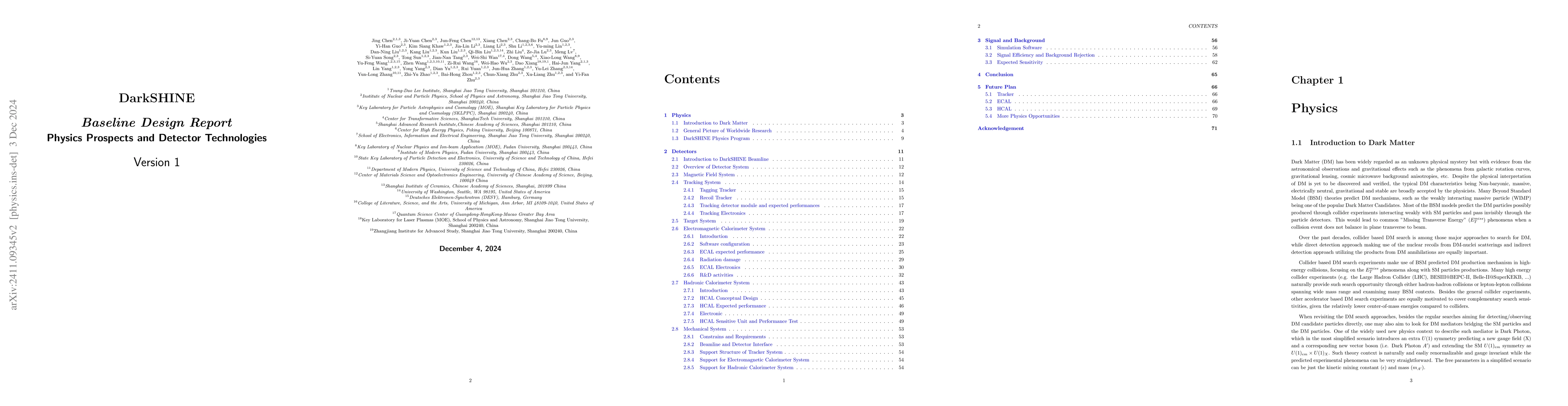 Thumbnail for DarkSHINE Baseline Design Report: Physics Prospects and Detector
  Technologies