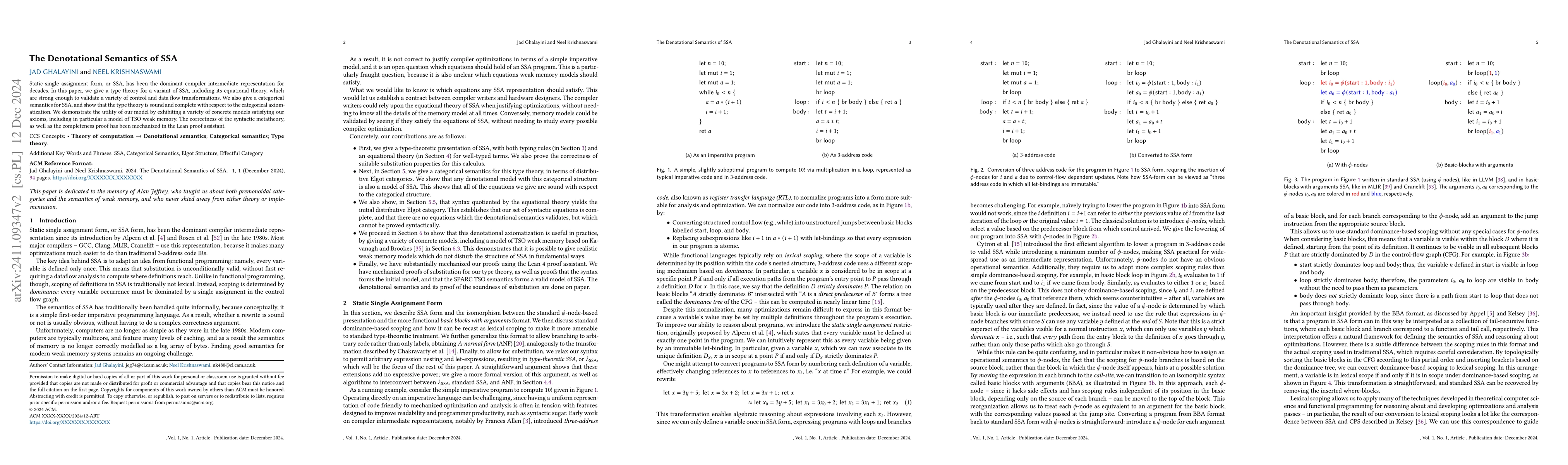 Thumbnail for The Denotational Semantics of SSA