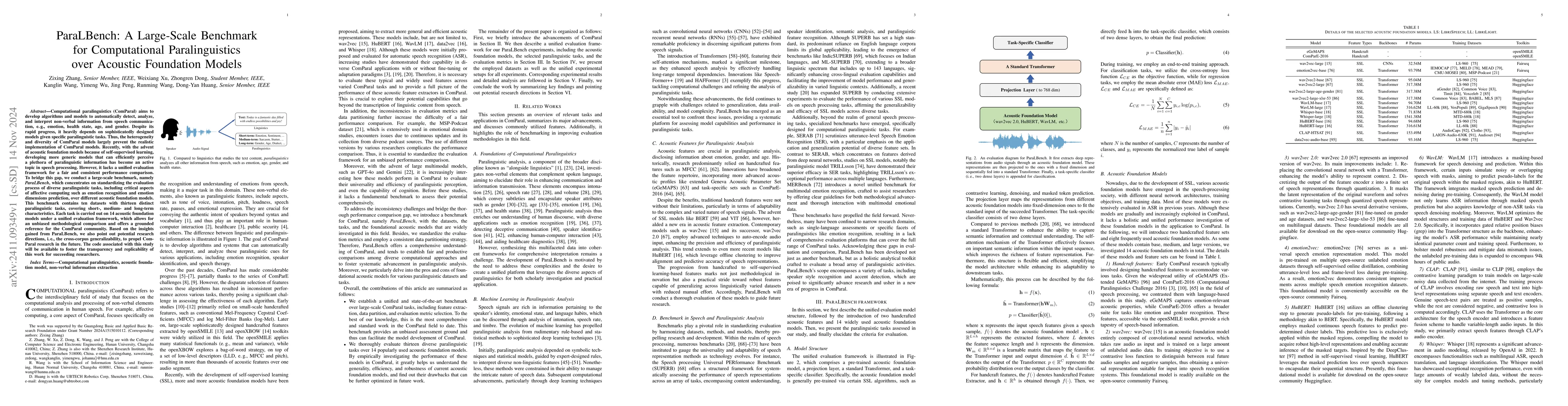Thumbnail for ParaLBench: A Large-Scale Benchmark for Computational Paralinguistics
  over Acoustic Foundation Models