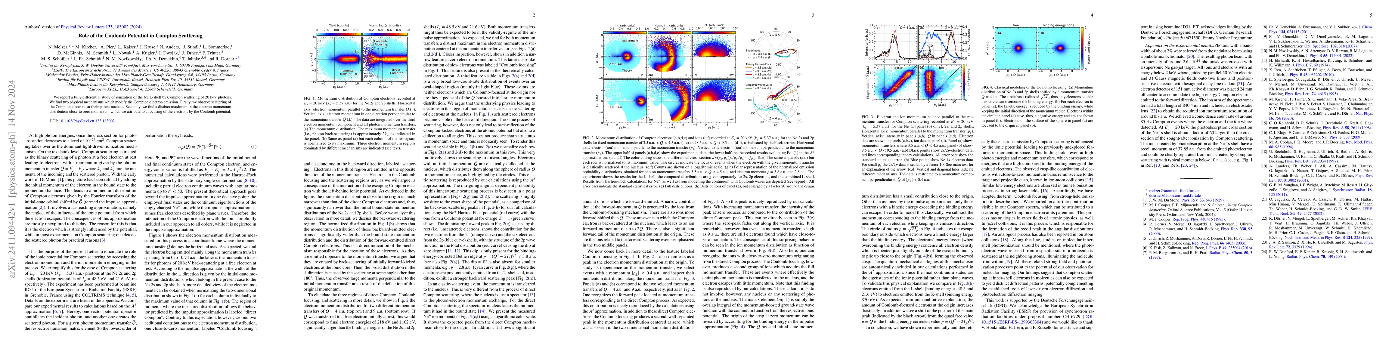 Thumbnail for Role of the Coulomb Potential in Compton Scattering