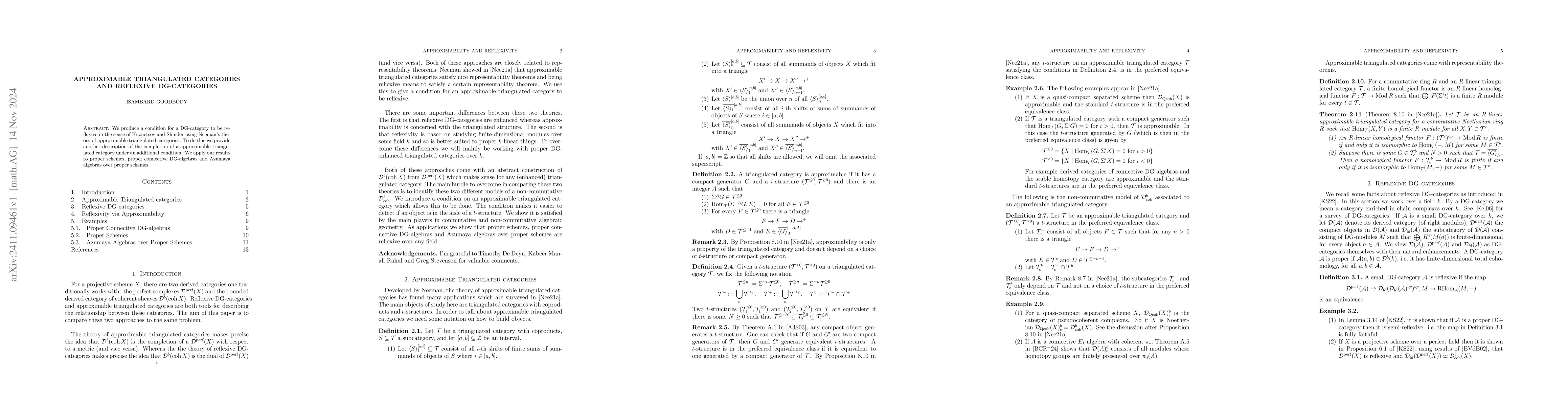 Thumbnail for Approximable Triangulated Categories and Reflexive DG-categories