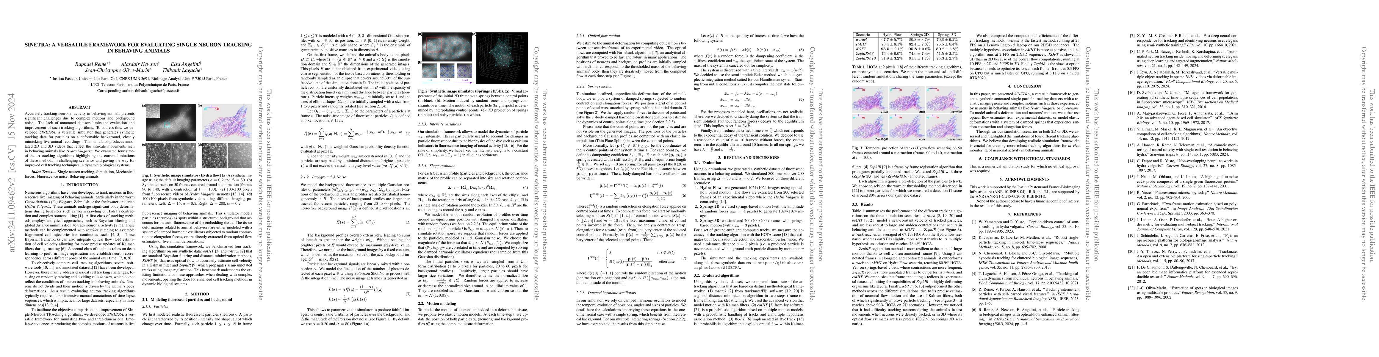 Thumbnail for SINETRA: a Versatile Framework for Evaluating Single Neuron Tracking in
  Behaving Animals
