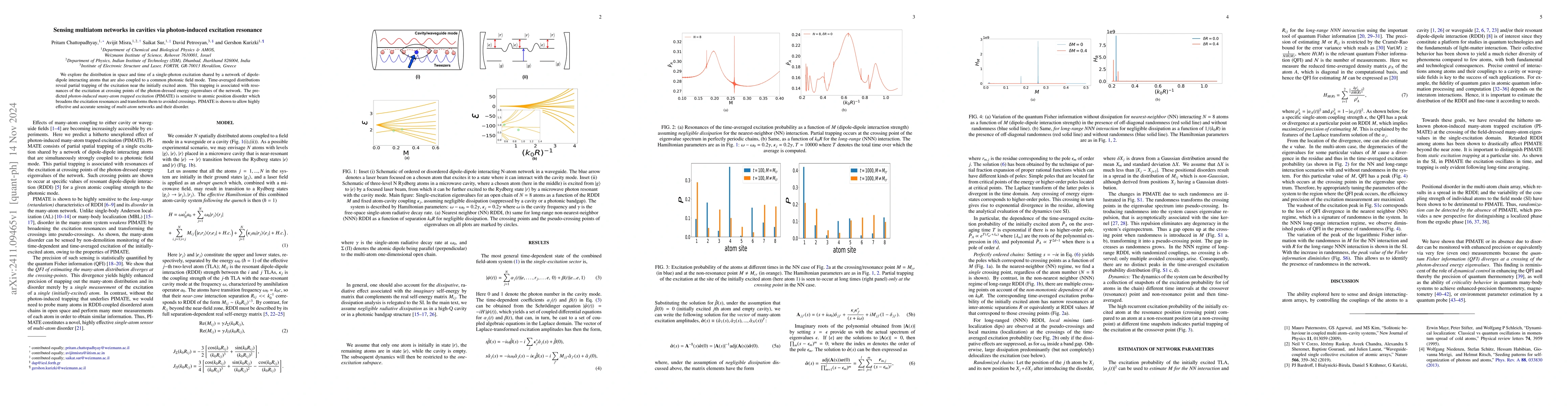 Thumbnail for Sensing multiatom networks in cavities via photon-induced excitation
  resonance