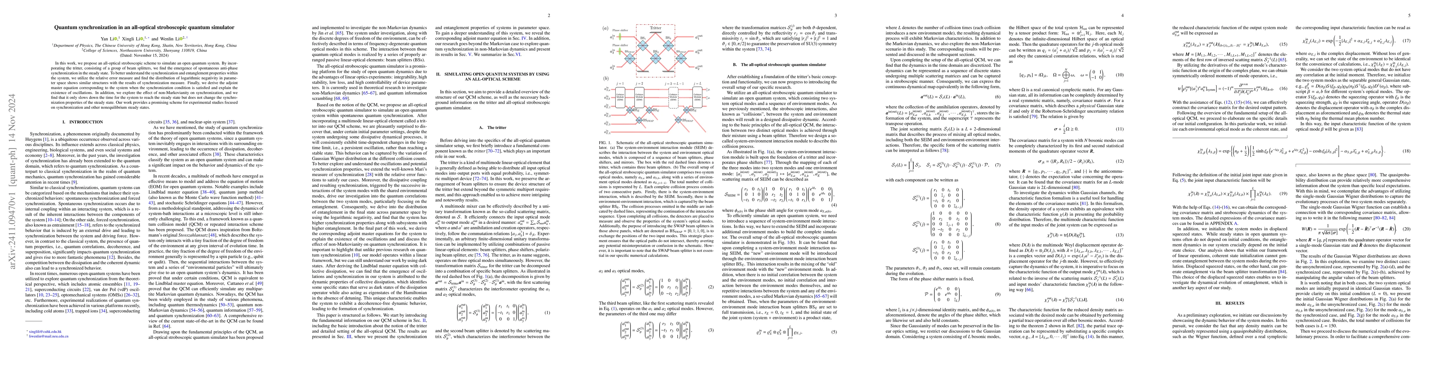 Thumbnail for Quantum synchronization in an all-optical stroboscopic quantum simulator