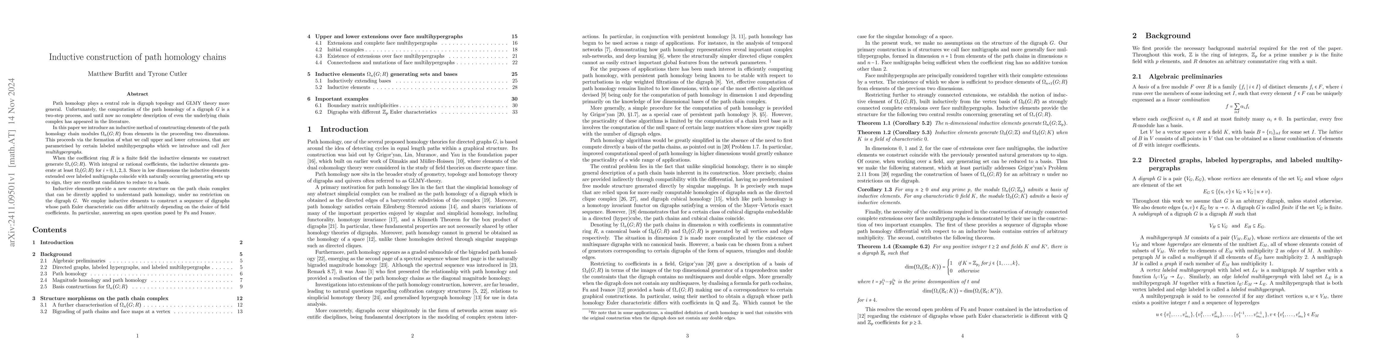 Thumbnail for Inductive construction of path homology chains