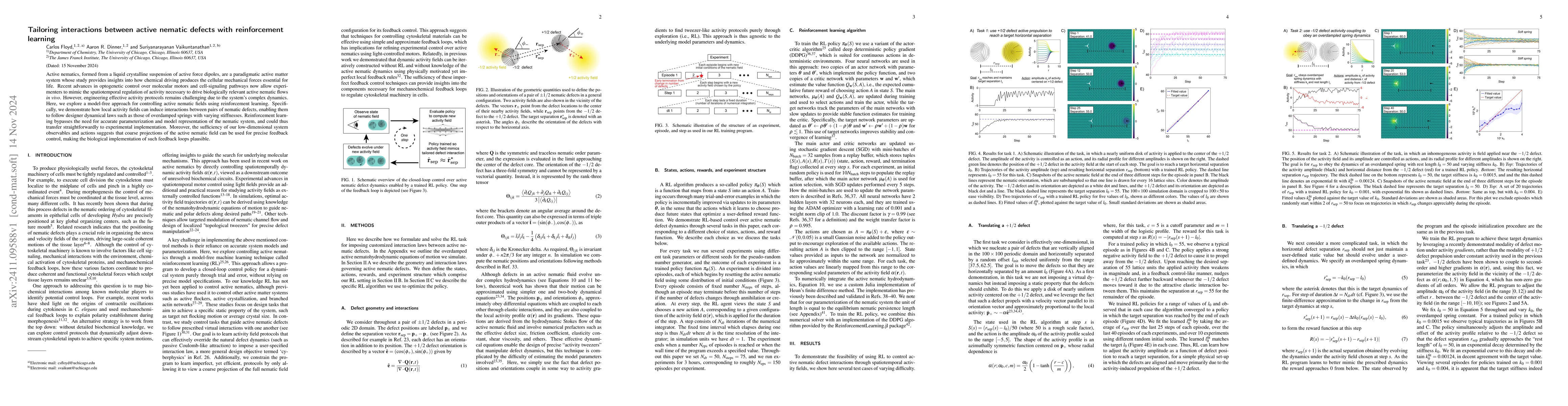 Thumbnail for Tailoring interactions between active nematic defects with reinforcement
  learning