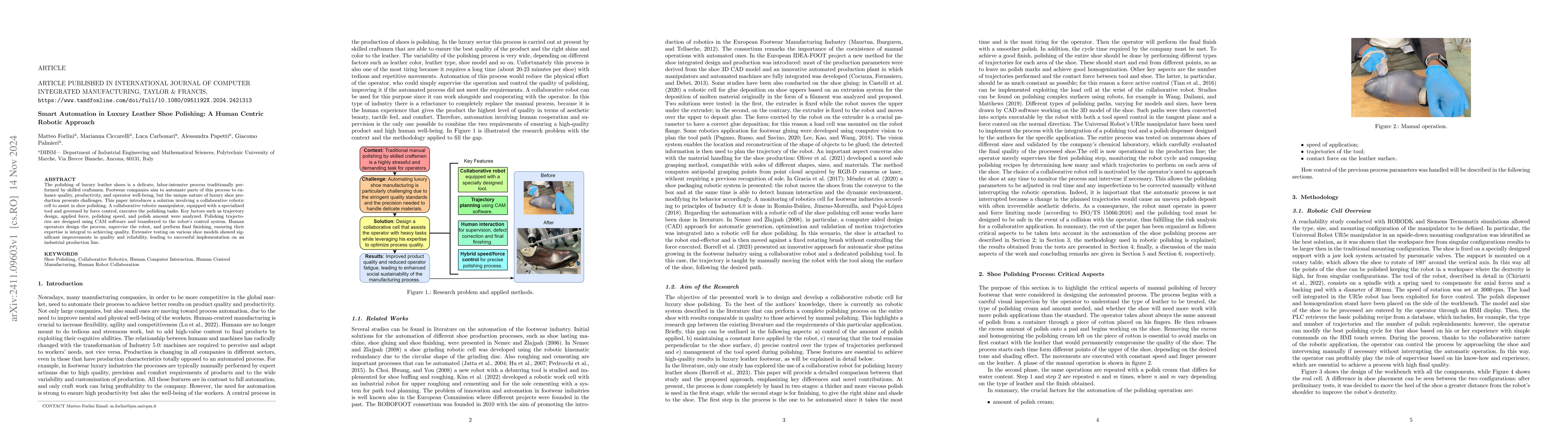 Thumbnail for Smart Automation in Luxury Leather Shoe Polishing: A Human Centric
  Robotic Approach