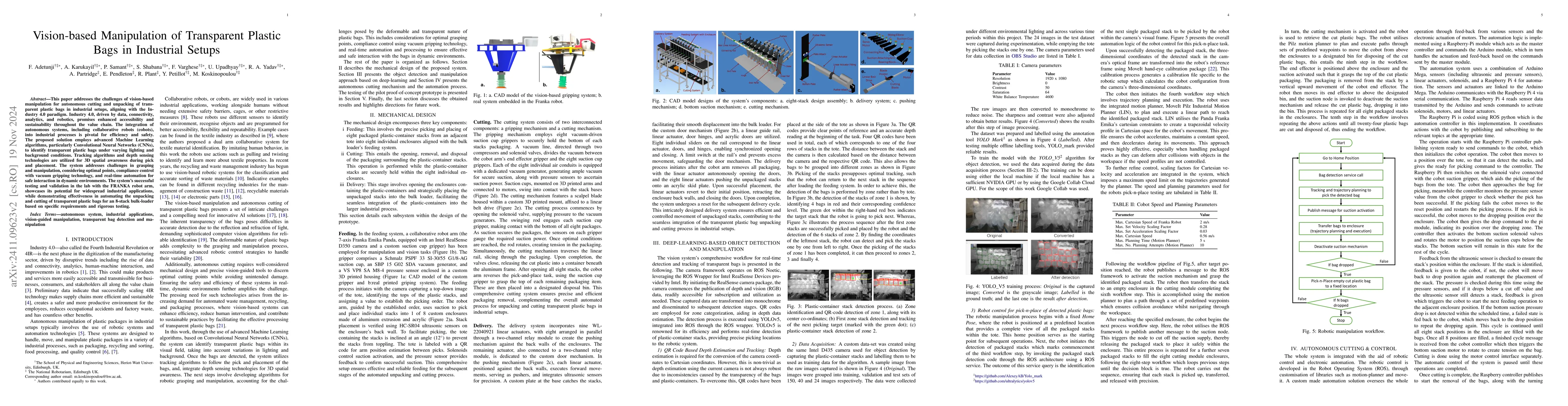 Thumbnail for Vision-based Manipulation of Transparent Plastic Bags in Industrial
  Setups