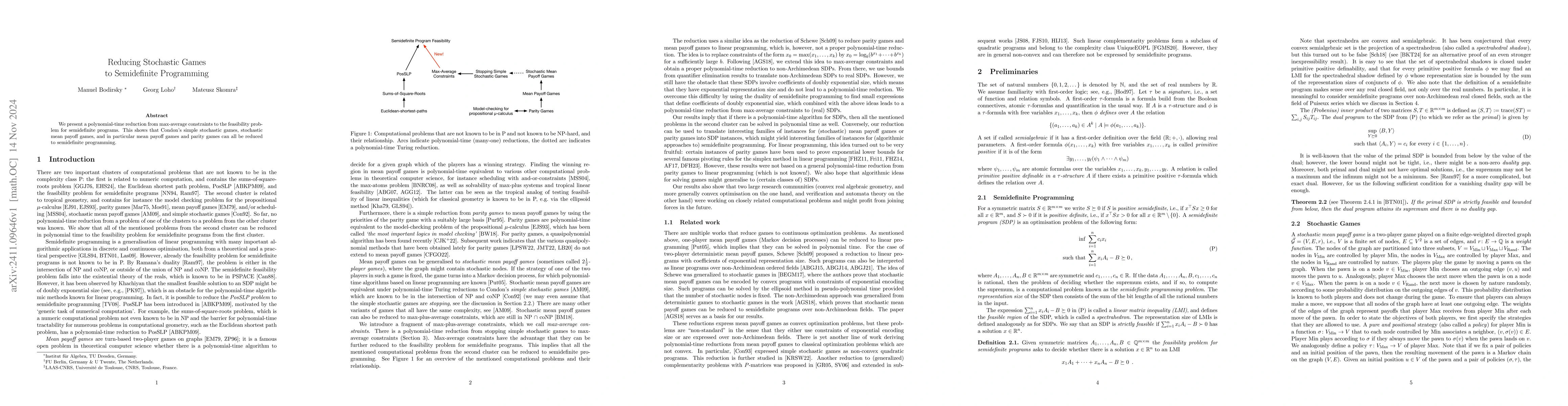Thumbnail for Reducing Stochastic Games to Semidefinite Programming