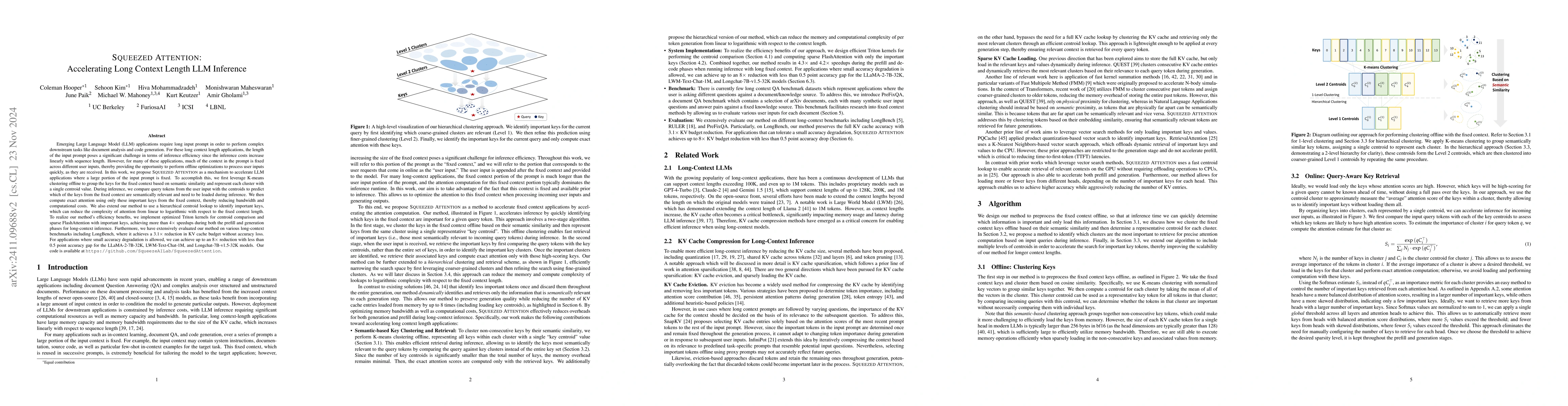 Thumbnail for Squeezed Attention: Accelerating Long Context Length LLM Inference