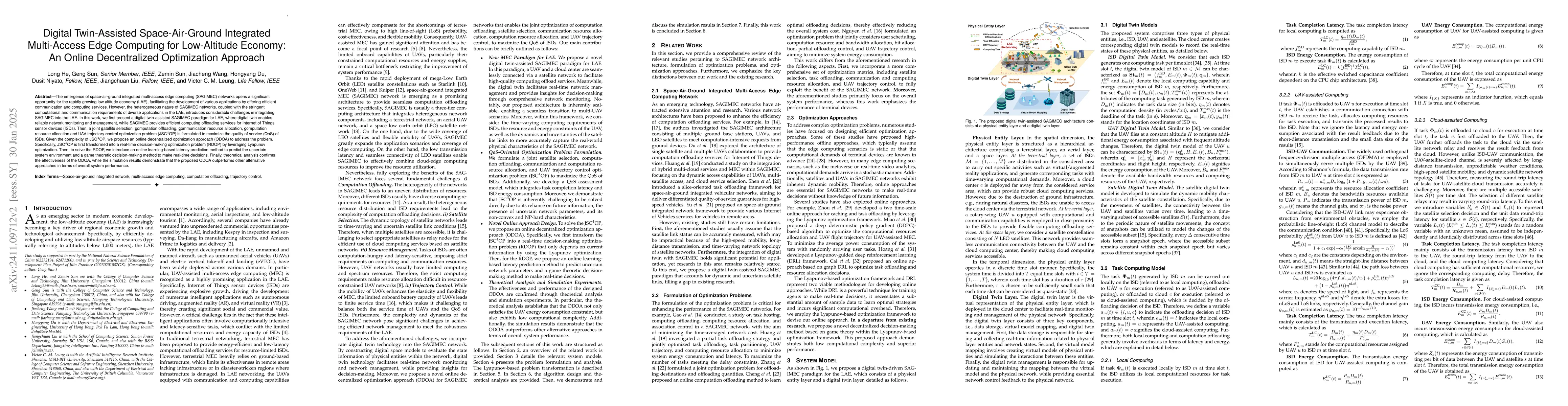 Thumbnail for Space-Air-Ground Integrated MEC-Assisted Industrial Cyber-Physical
  Systems: An Online Decentralized Optimization Approach