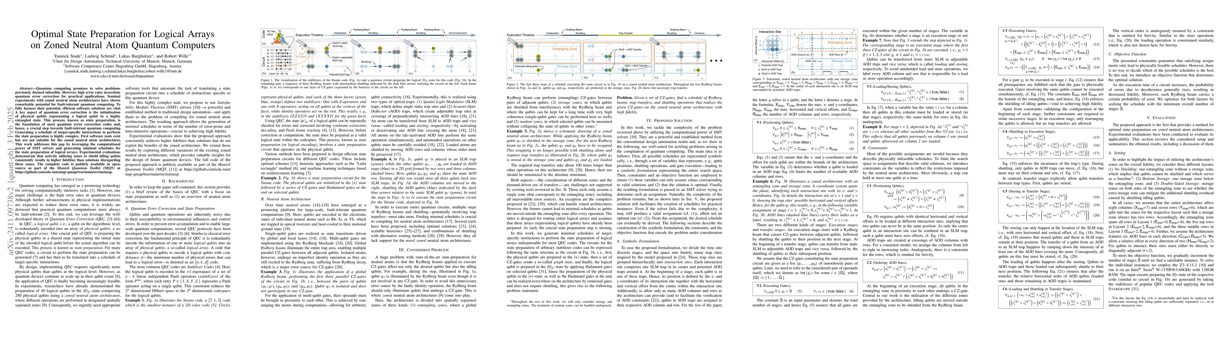 Thumbnail for Optimal State Preparation for Logical Arrays on Zoned Neutral Atom
  Quantum Computers