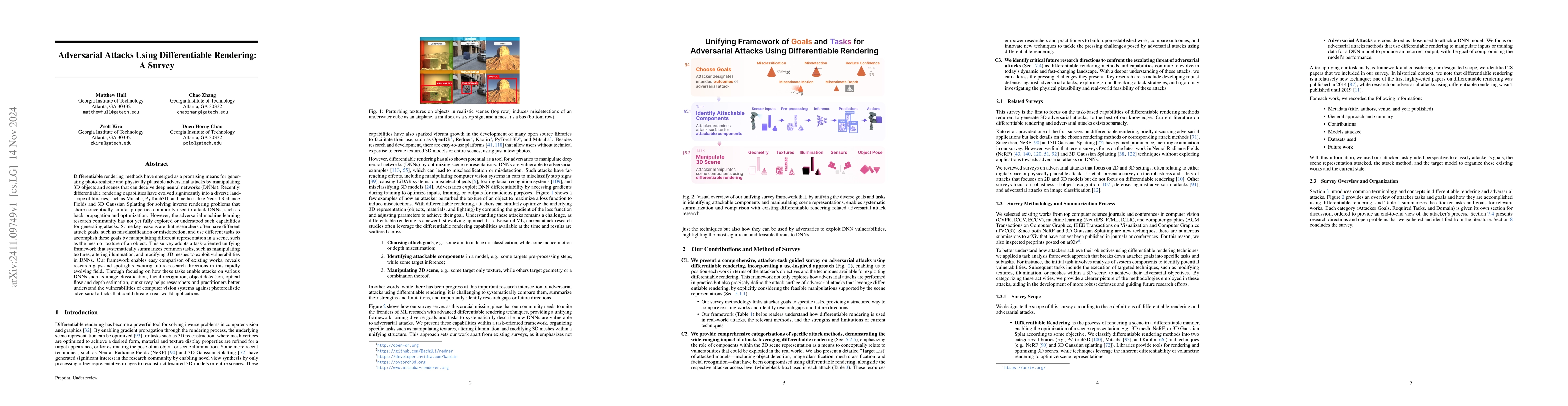 Thumbnail for Adversarial Attacks Using Differentiable Rendering: A Survey