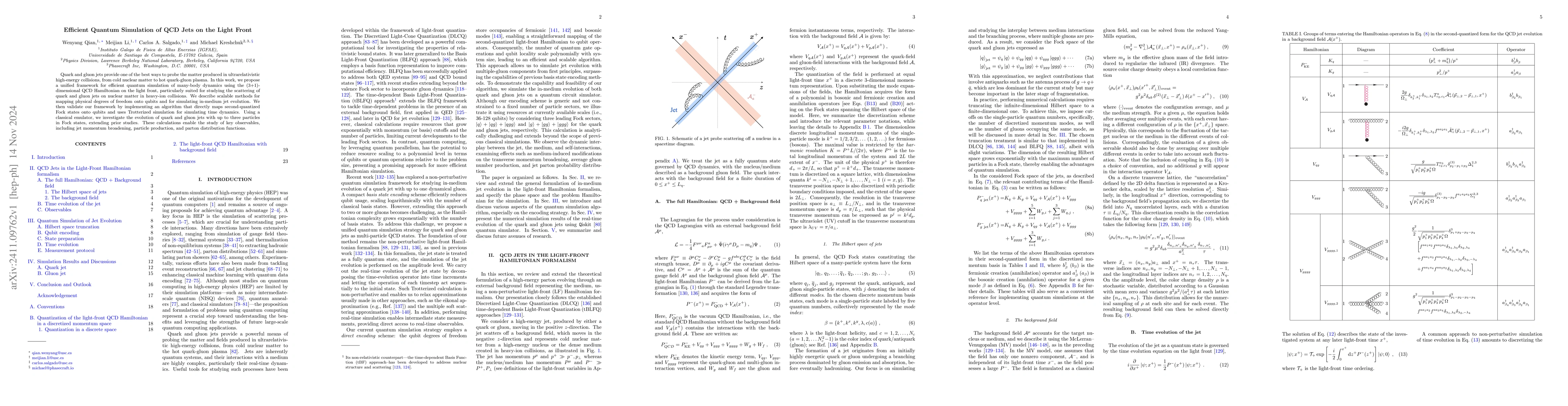 Thumbnail for Efficient Quantum Simulation of QCD Jets on the Light Front