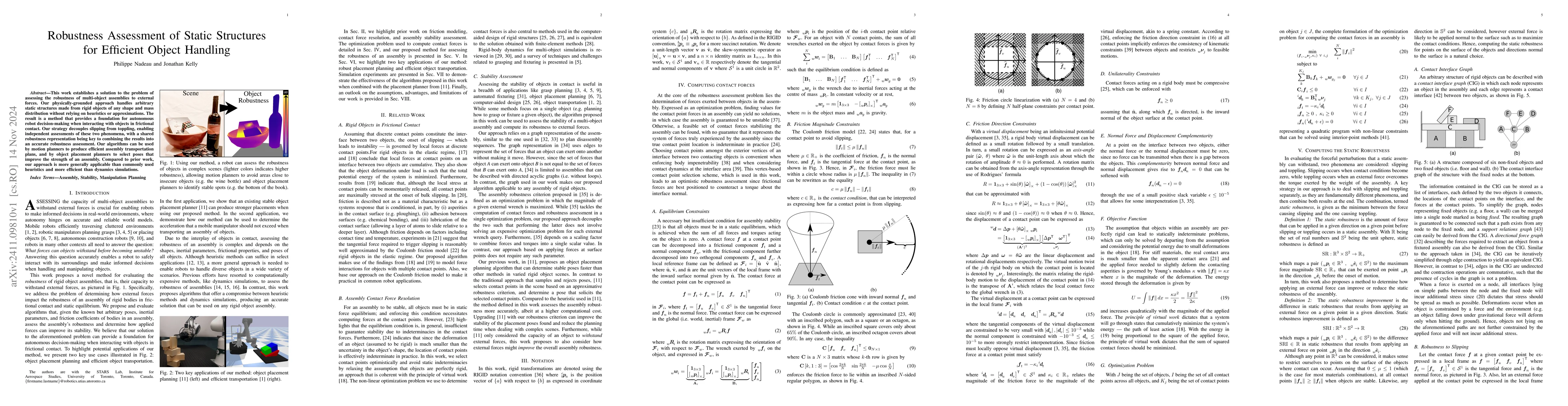 Thumbnail for Robustness Assessment of Static Structures for Efficient Object Handling