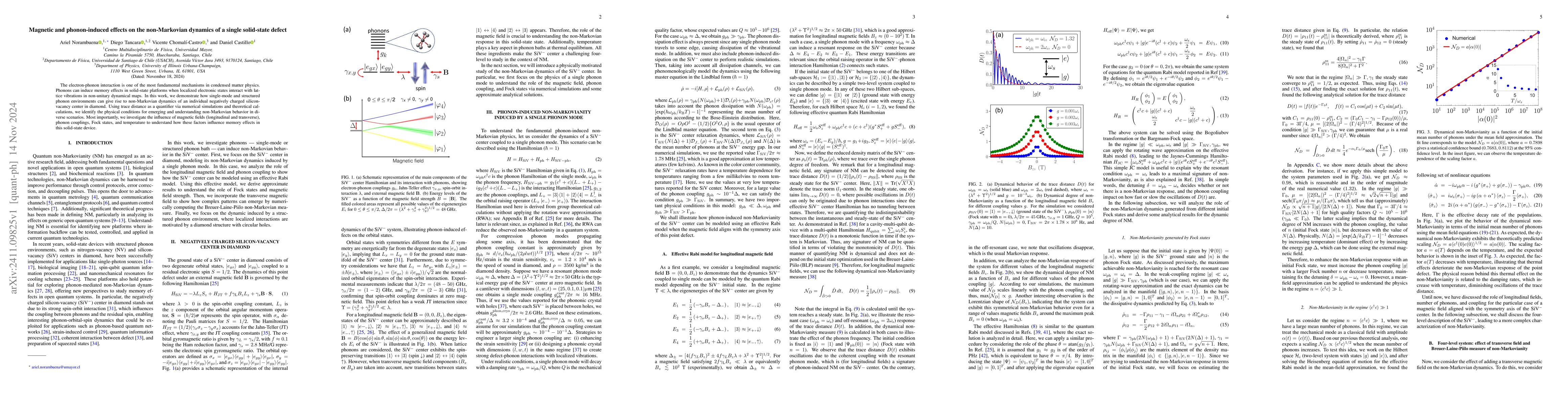 Thumbnail for Magnetic and phonon-induced effects on the non-Markovian dynamics of a
  single solid-state defect