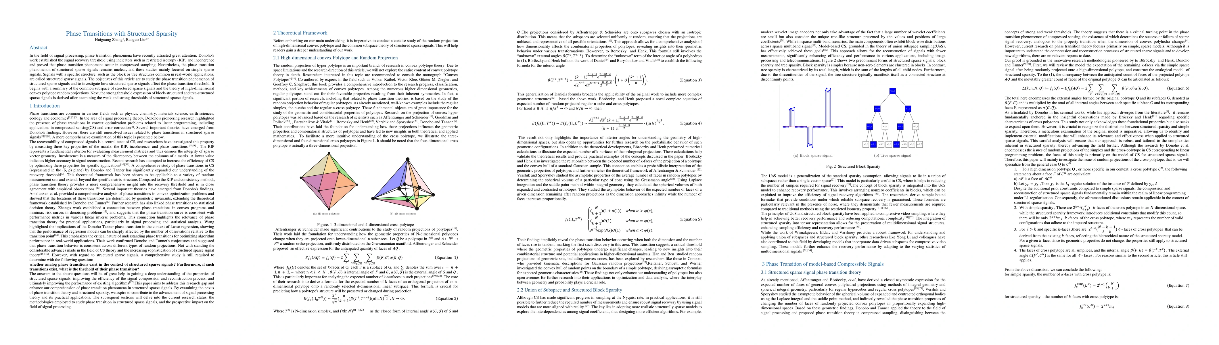 Thumbnail for Phase Transitions with Structured Sparsity