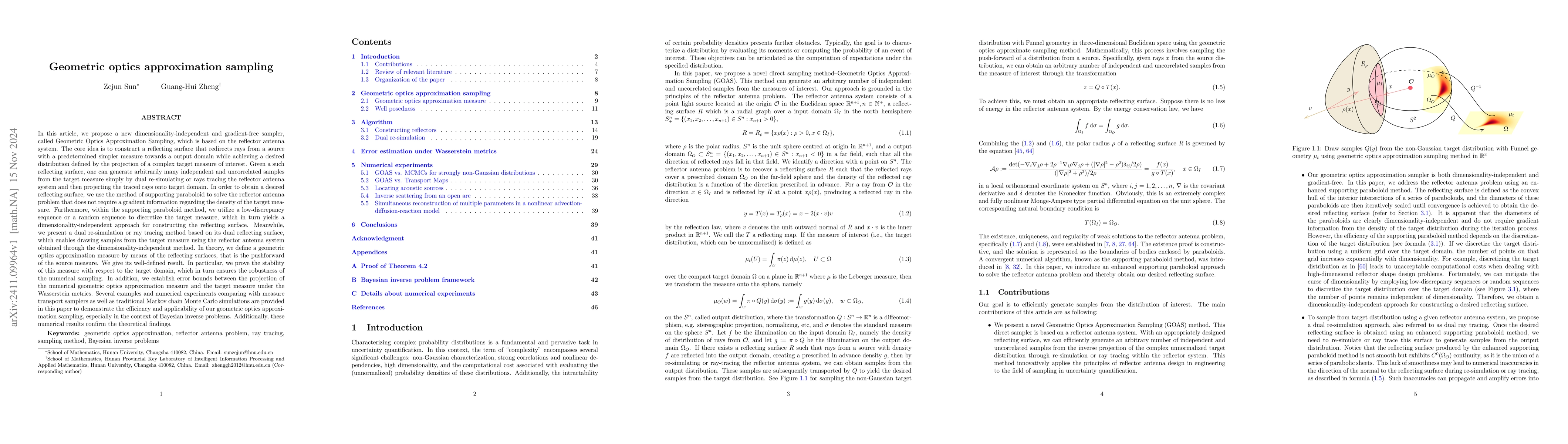 Thumbnail for Geometric optics approximation sampling