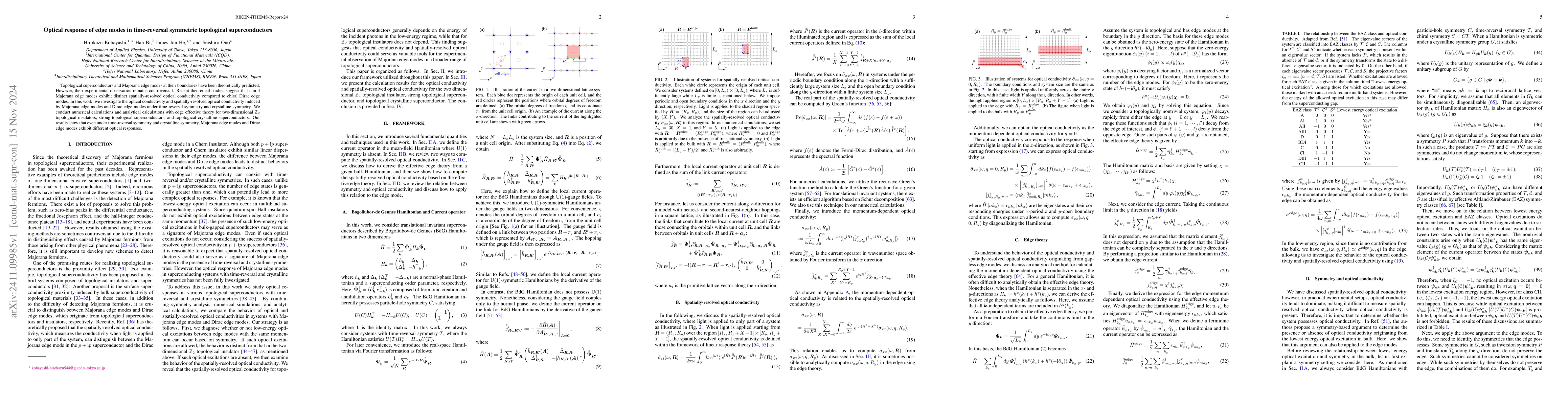 Thumbnail for Optical response of edge modes in time-reversal symmetric topological
  superconductors