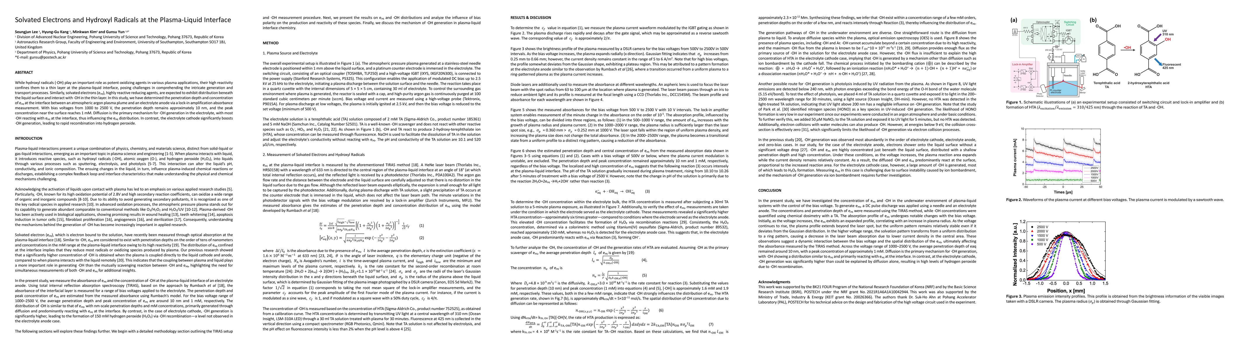Thumbnail for Solvated Electrons and Hydroxyl Radicals at the Plasma-Liquid Interface