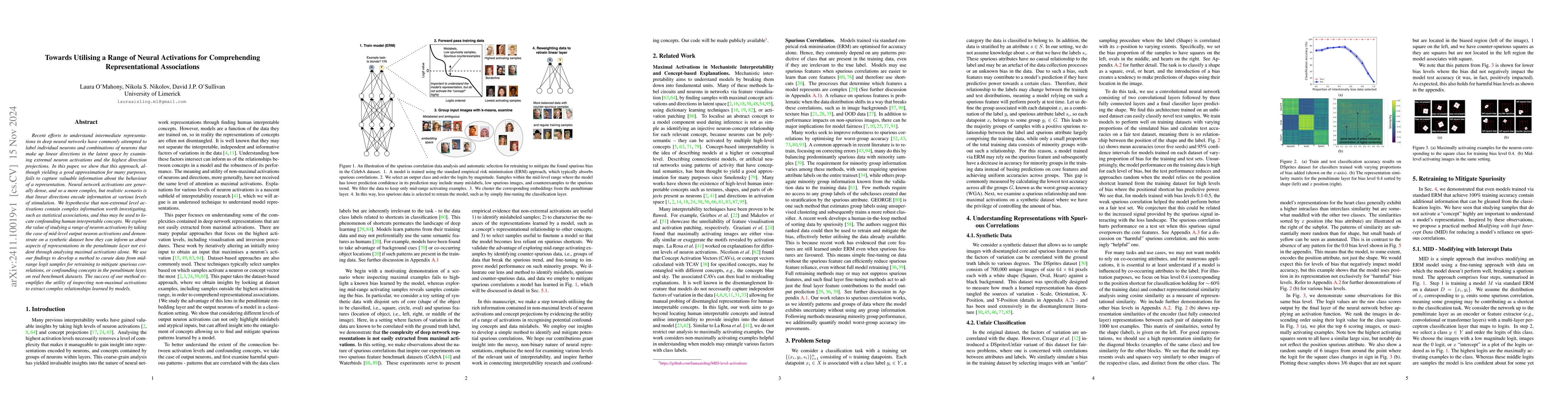Thumbnail for Towards Utilising a Range of Neural Activations for Comprehending
  Representational Associations