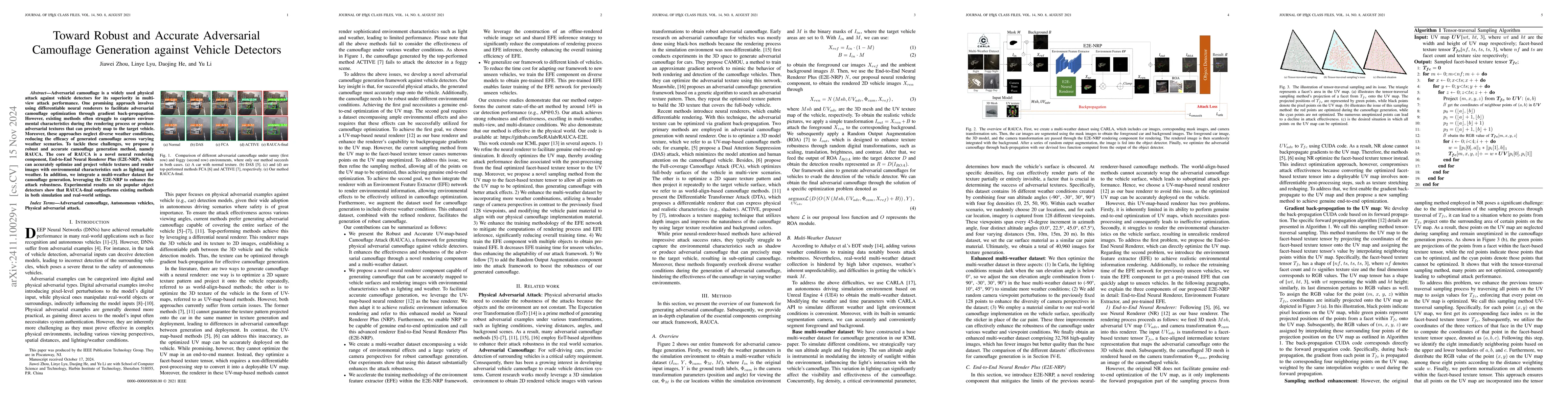 Thumbnail for Toward Robust and Accurate Adversarial Camouflage Generation against
  Vehicle Detectors