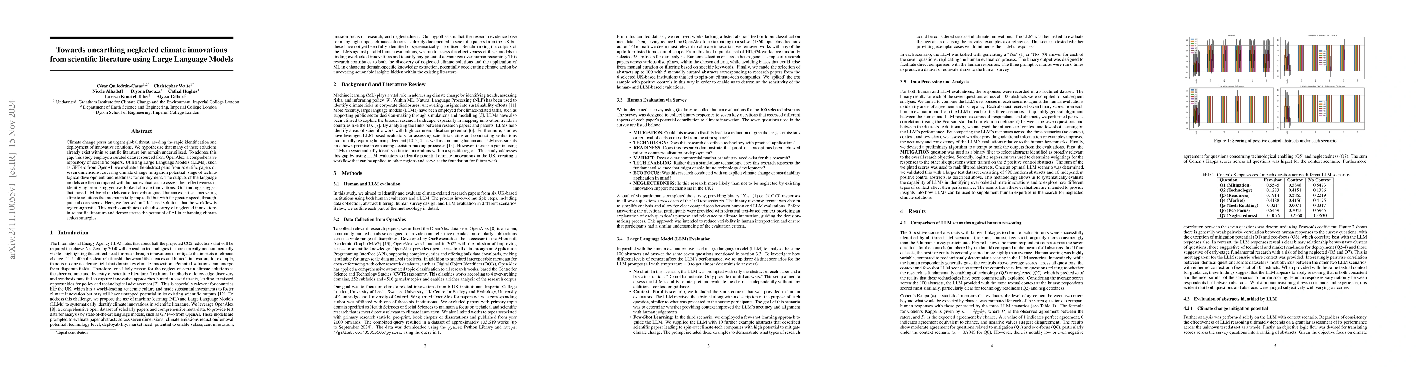 Thumbnail for Towards unearthing neglected climate innovations from scientific
  literature using Large Language Models