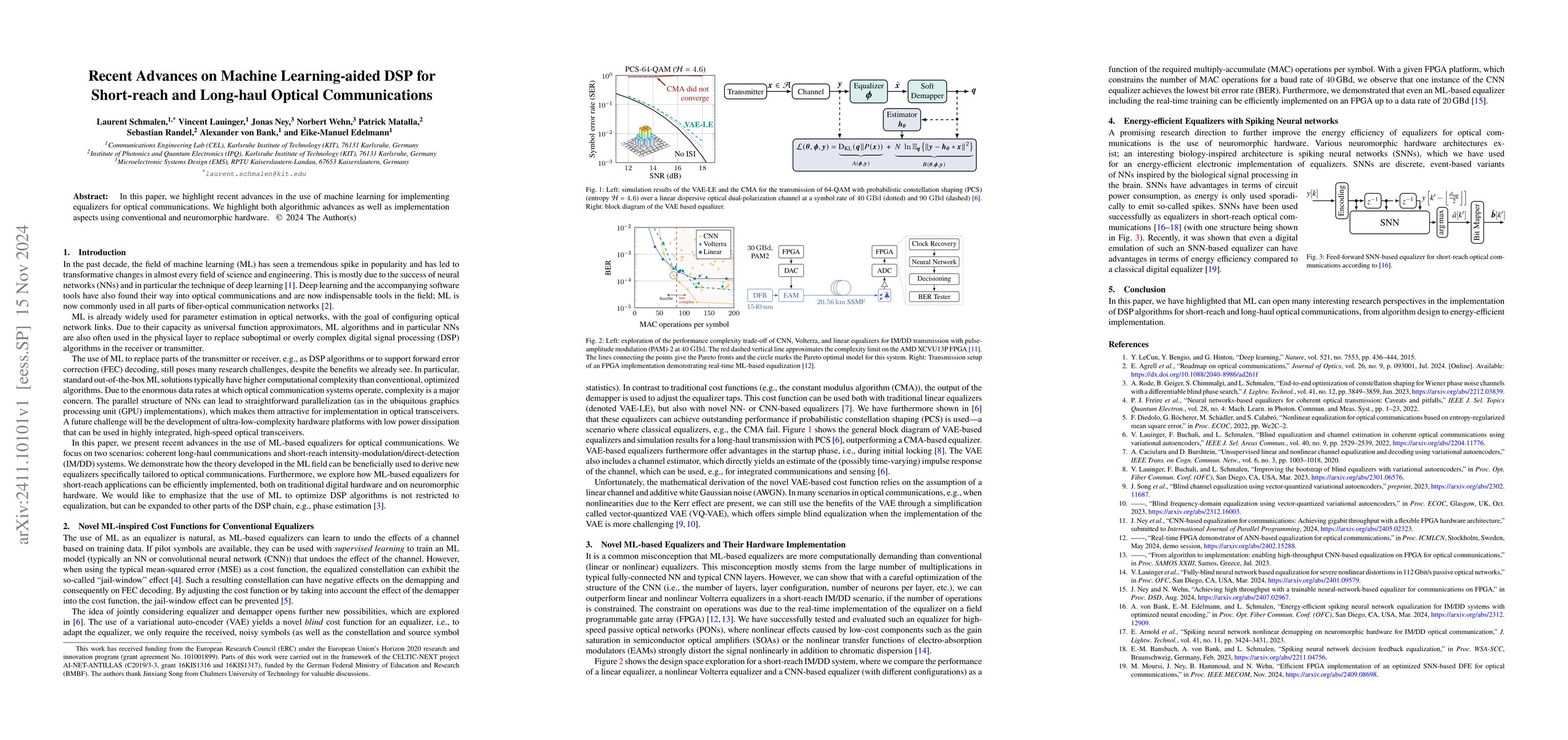 Thumbnail for Recent Advances on Machine Learning-aided DSP for Short-reach and
  Long-haul Optical Communications