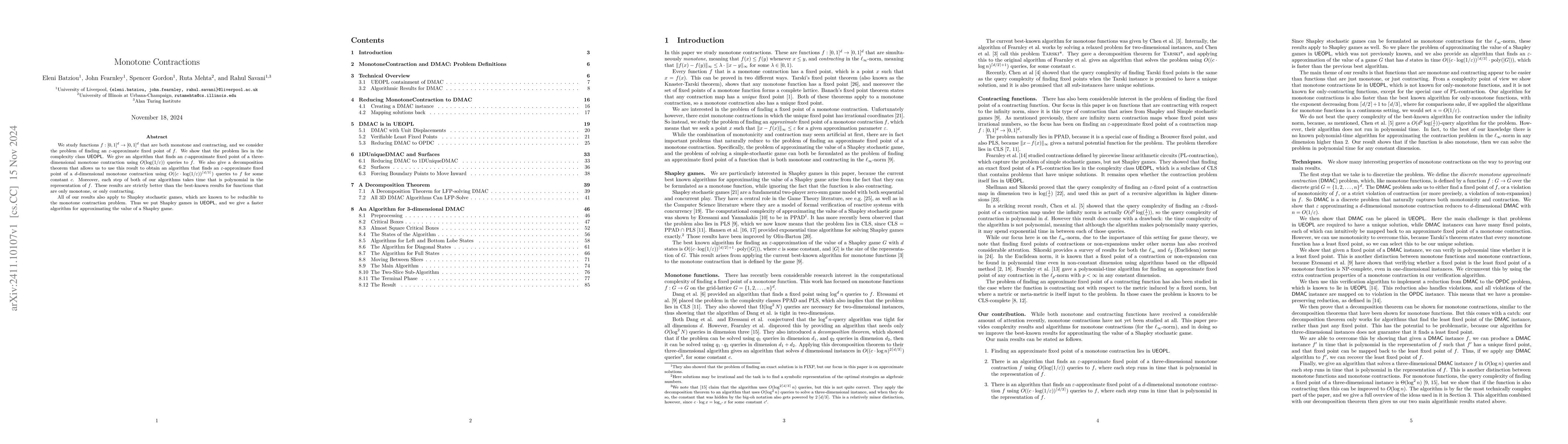 Thumbnail for Monotone Contractions