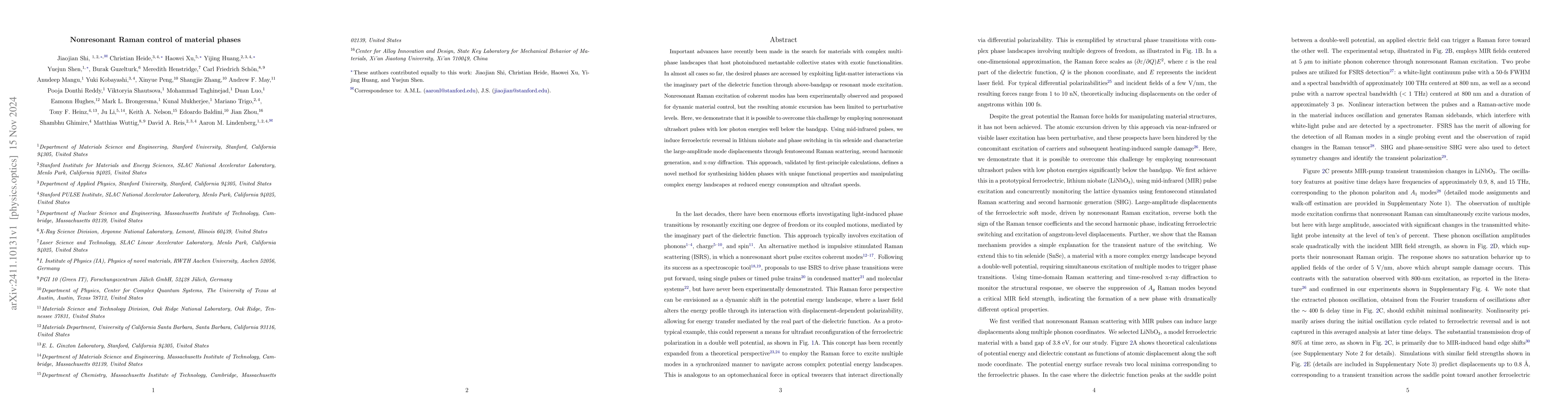 Thumbnail for Nonresonant Raman control of material phases