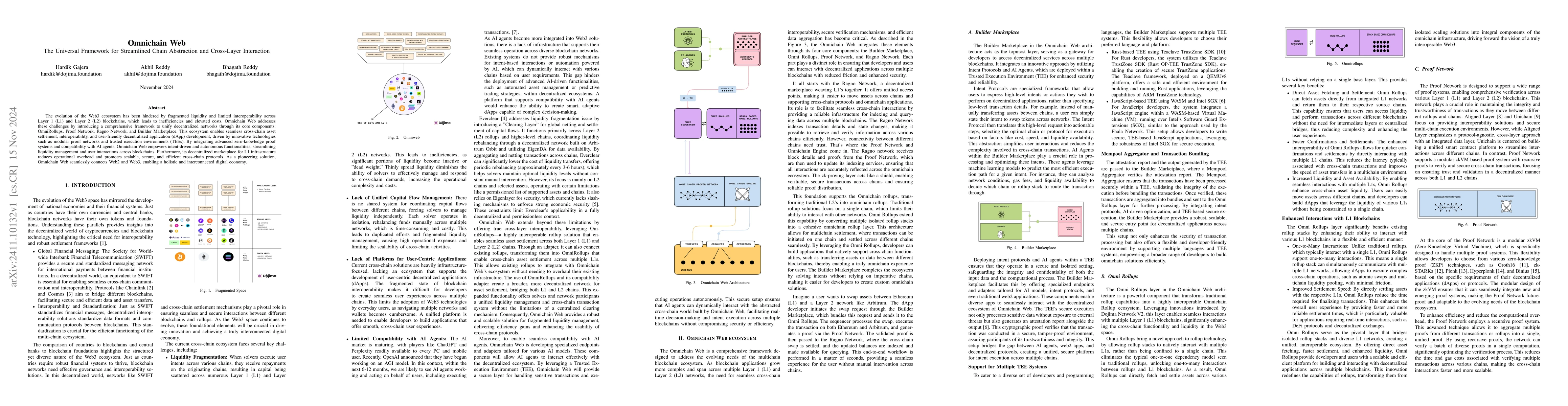 Thumbnail for Omnichain Web: The Universal Framework for Streamlined Chain Abstraction
  and Cross-Layer Interaction